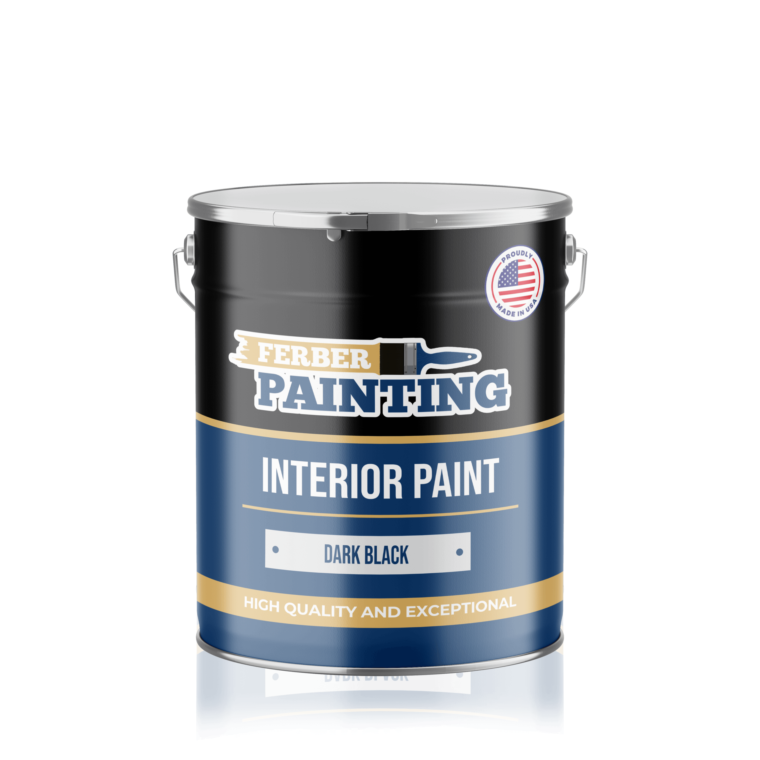 Ferber Painting interiørmaling mørkesvart matt vaskbar