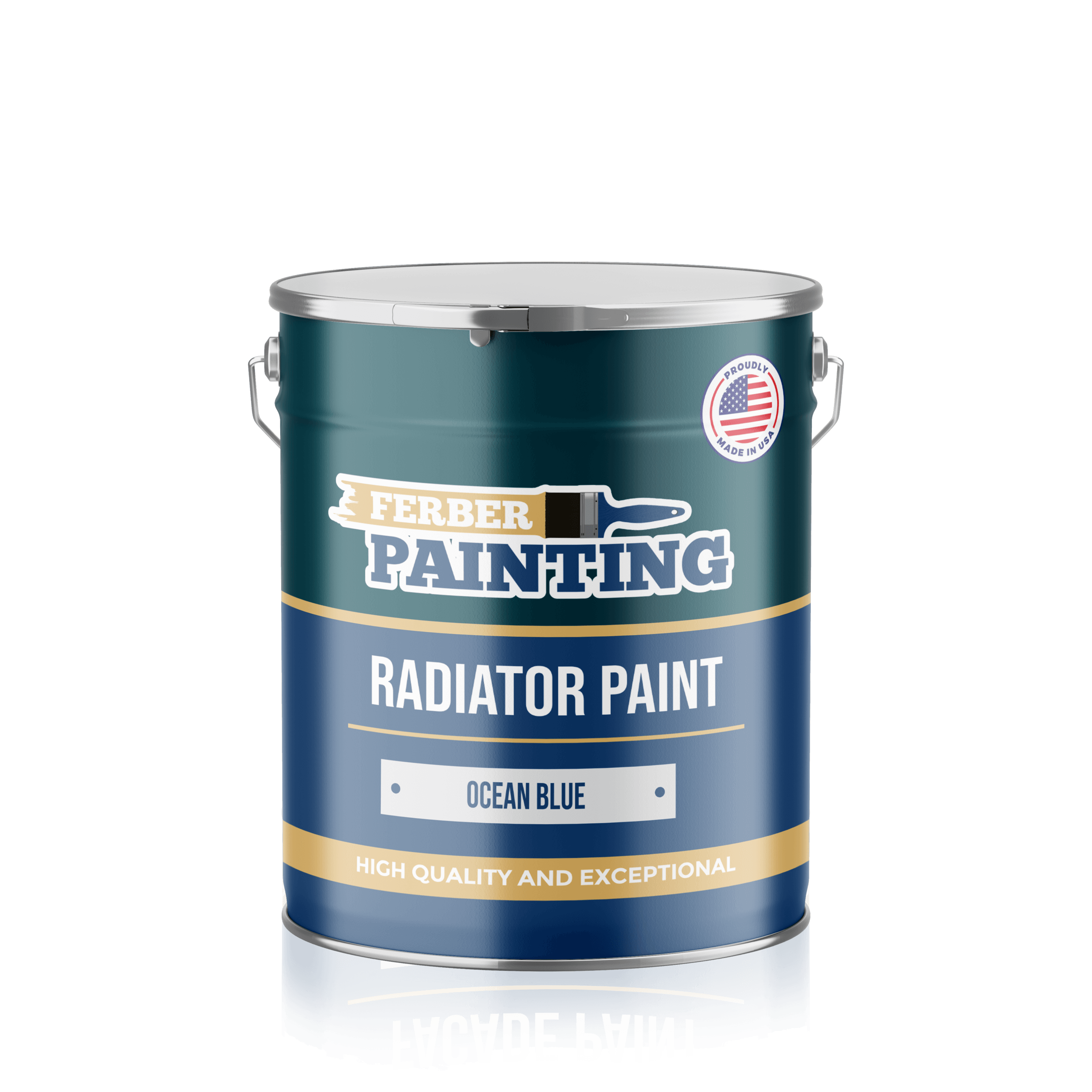 Ferber Painting Radiator Paint radiatormaling ocean blue