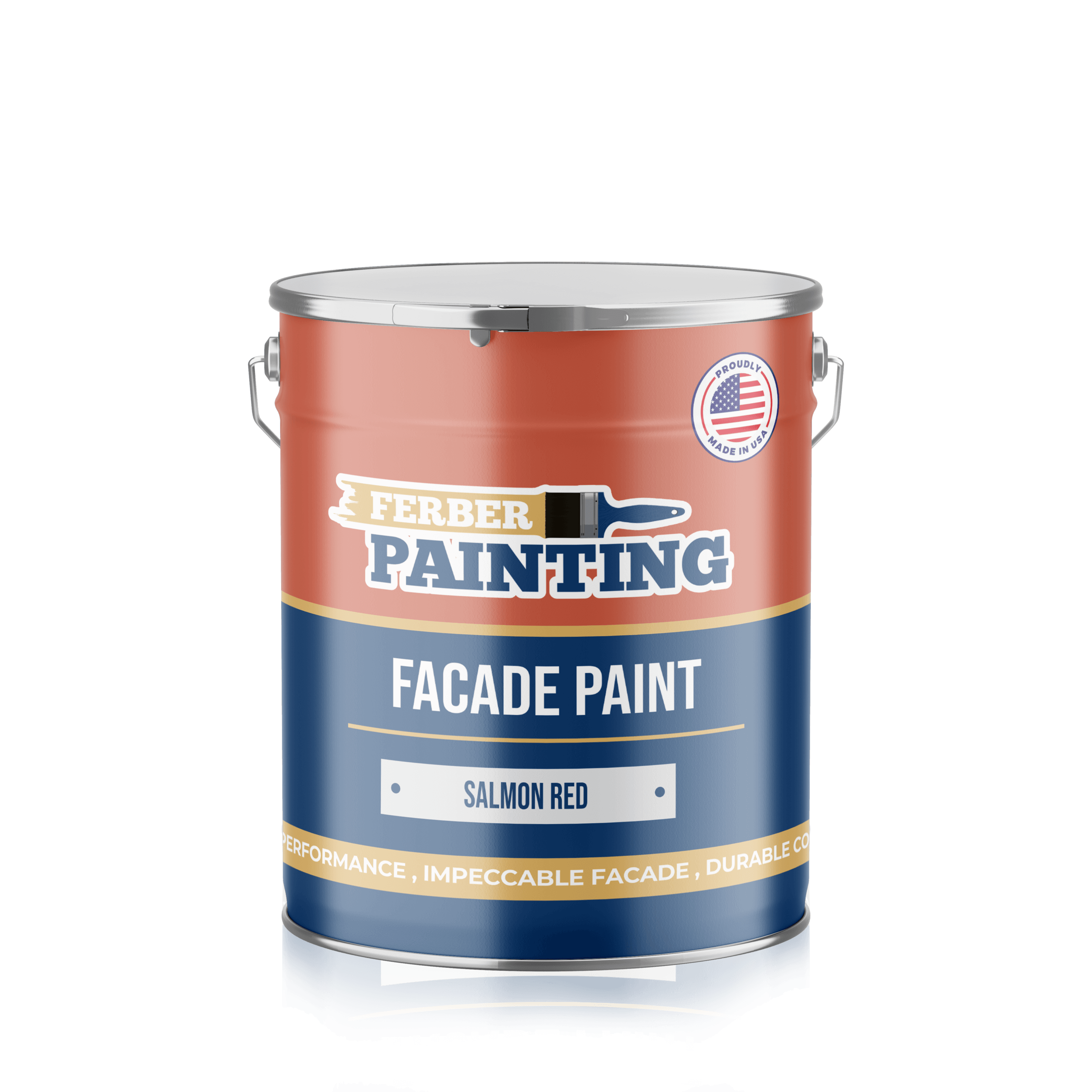 Ferber Painting fasademaling lakserød matt dekkende