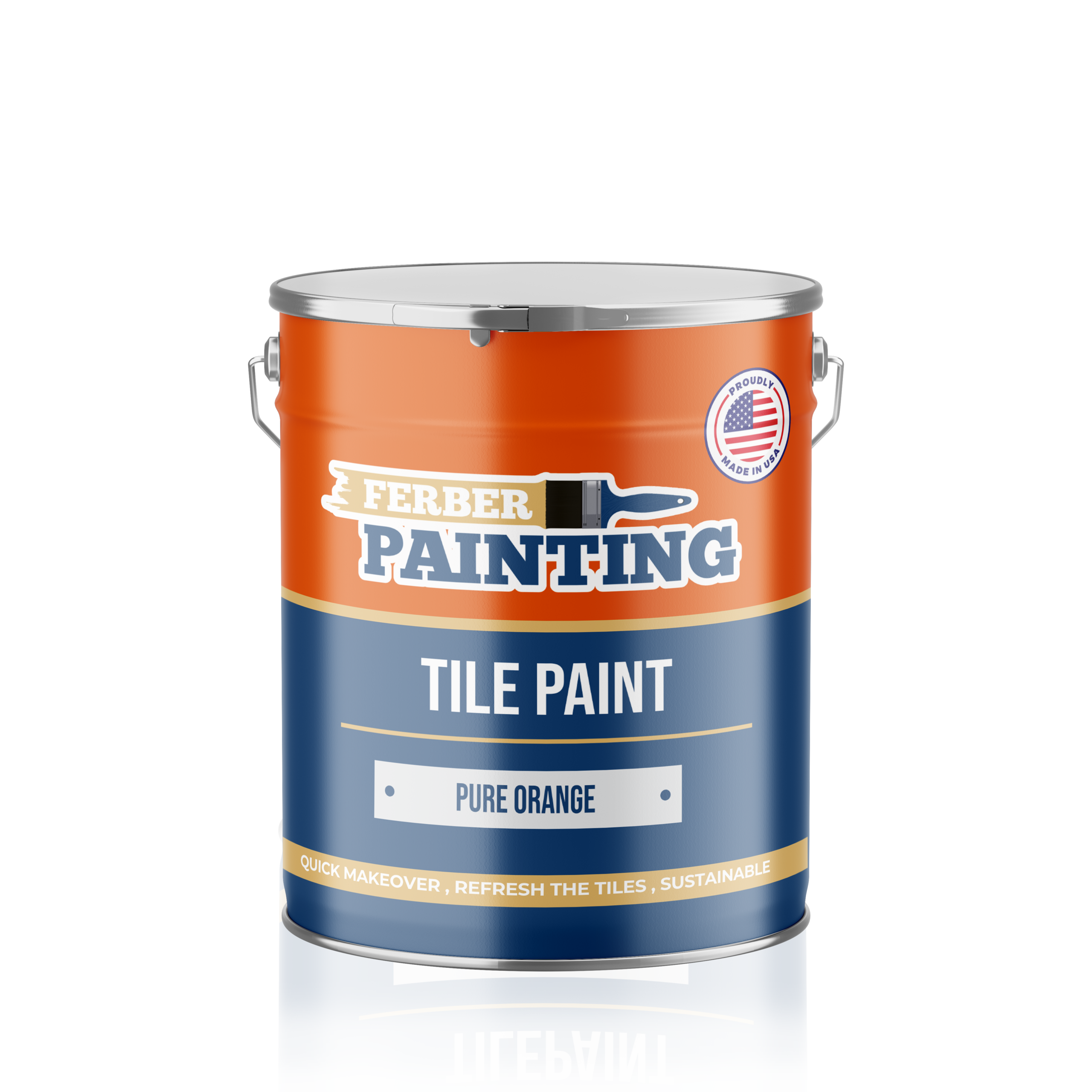 Ferber Painting Tile Paint Pure Orange flismaling oransje matt