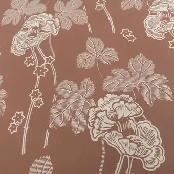 Gysinge Hullebo rosa tapet jugendmønster matt
