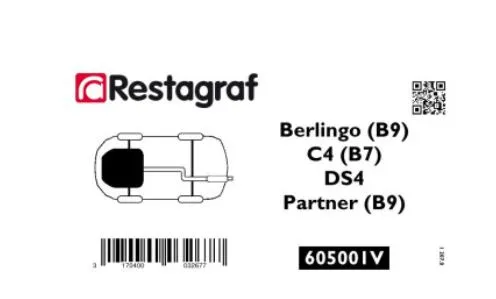 Restagraf 605001V festesett motorskjerm