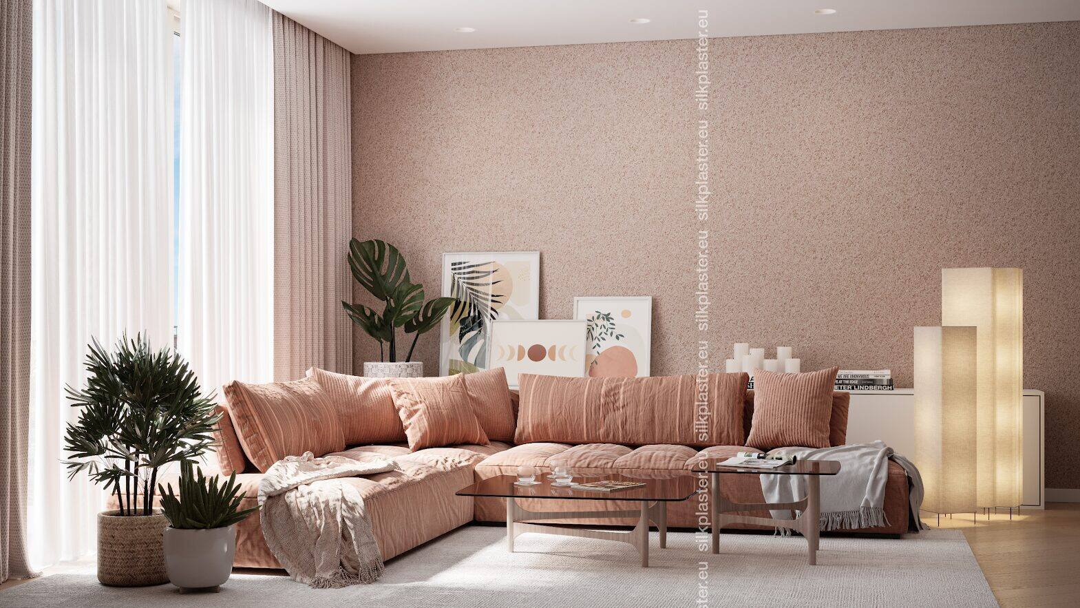 Silk Plaster Victoria flytende tapet pastell sømløs 4-5 m2
