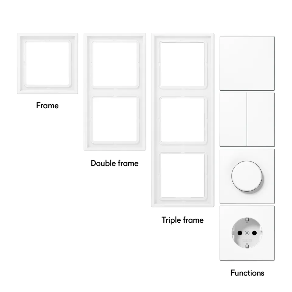 Toniton Pure White 01 bryterramme singel hvit