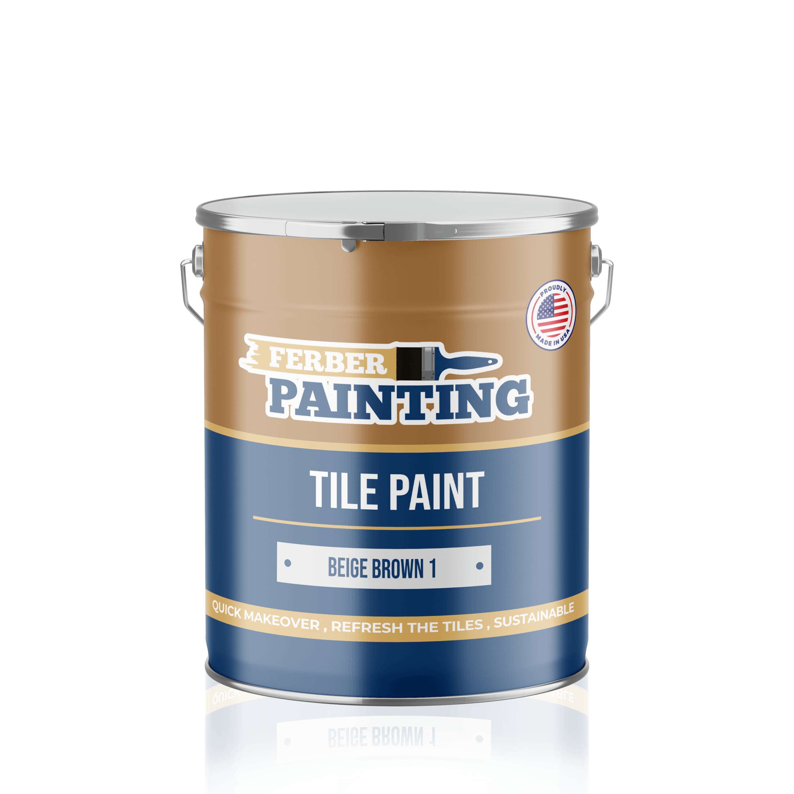 Ferber Painting flismaling beige brun vaskbar