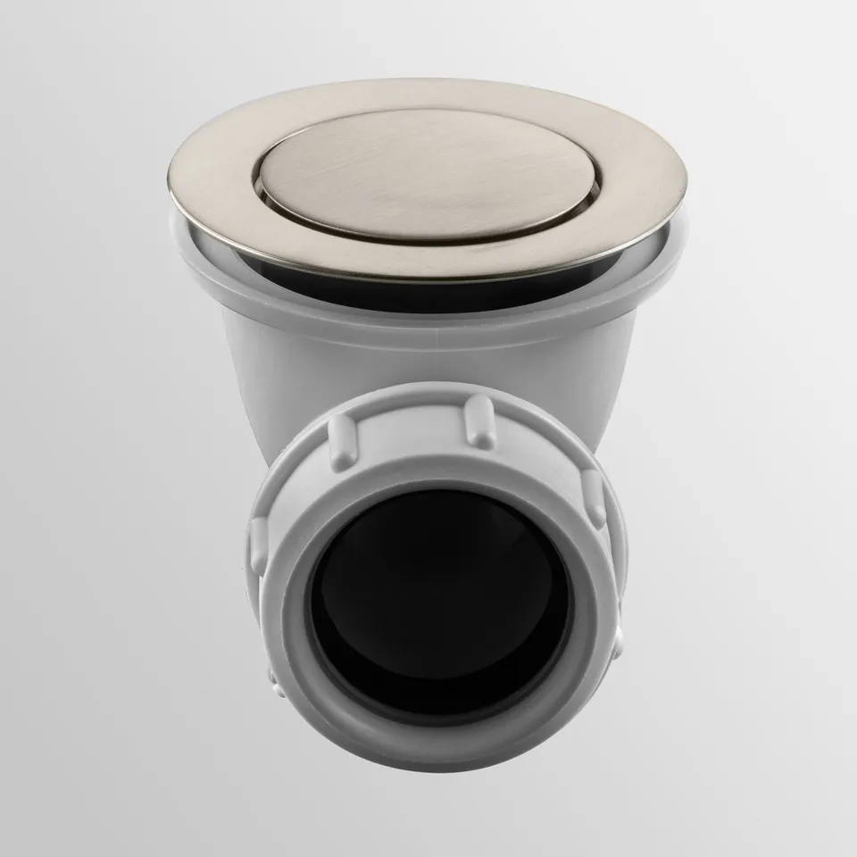 Toniton Universal bunnventil Brushed Nickel badekar