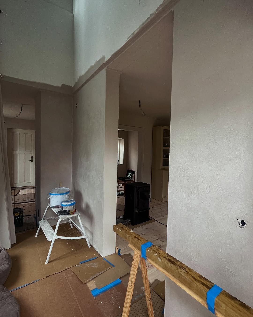 Ovolin Norrgavel beige maling prøve 9722