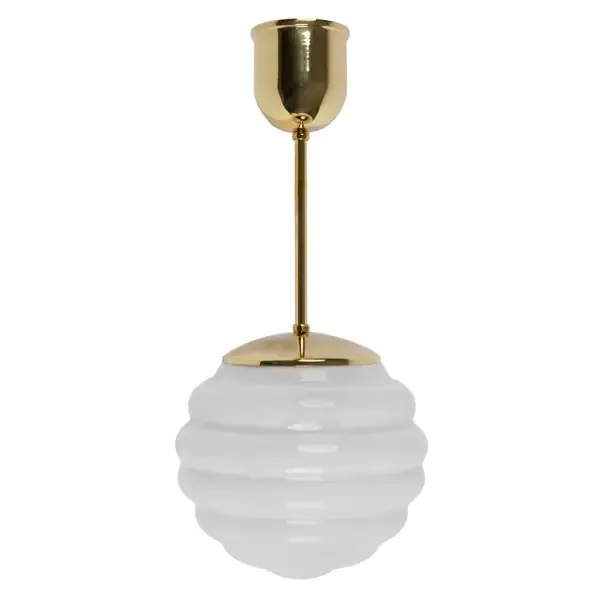 Gysinge Bikupa taklampe liten hvit kort messing