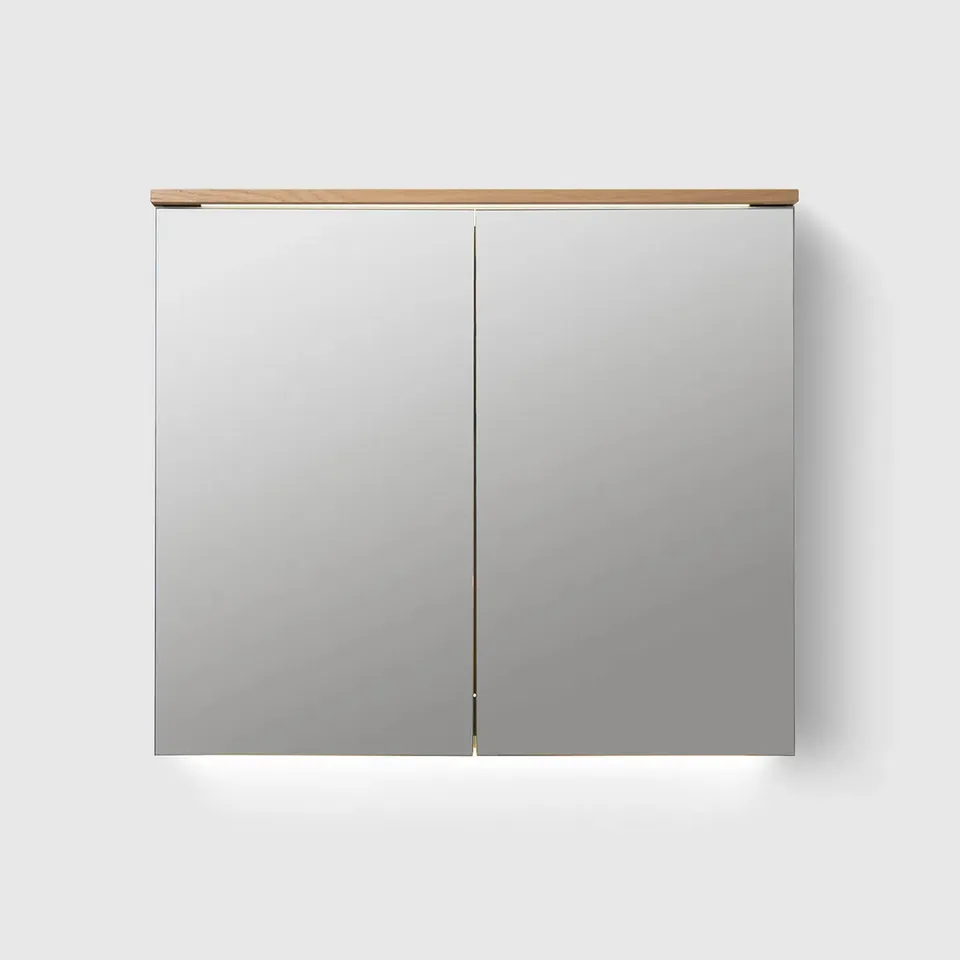 Toniton H2 speilskap eik 60 cm med lys og stikkontakt