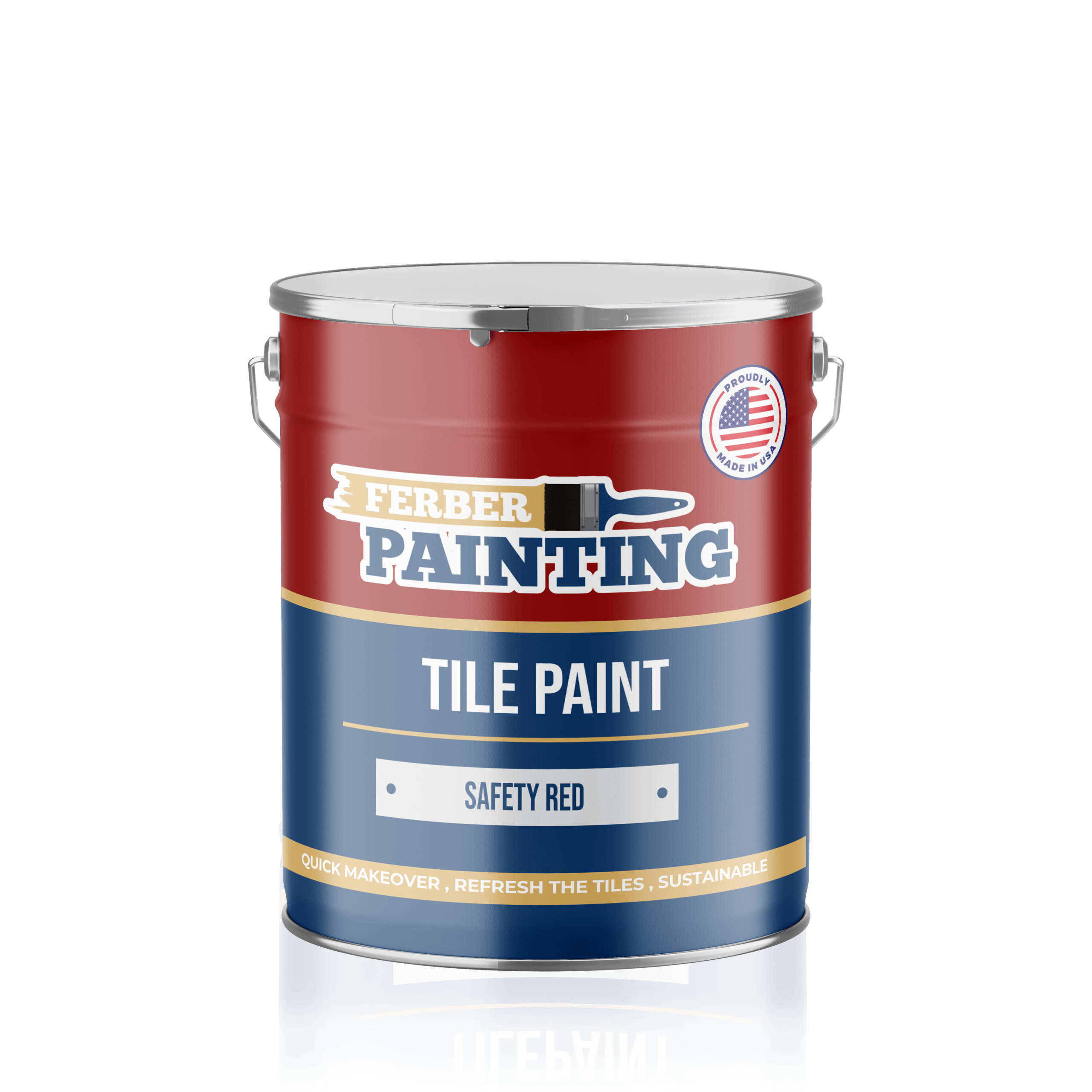 Ferber Painting Tile Paint flismaling sikkerhetsrød