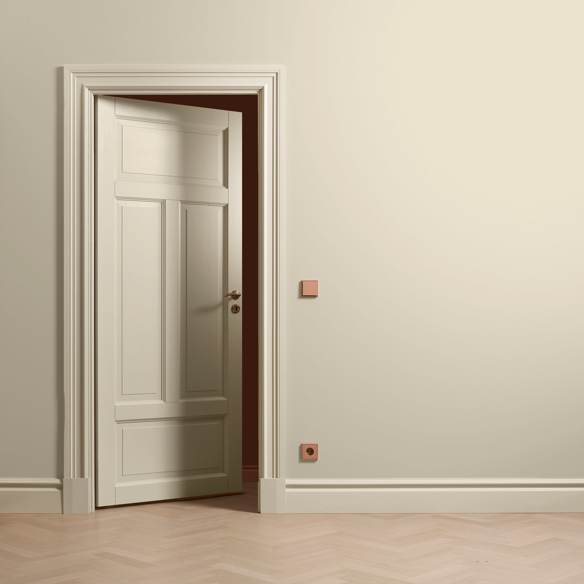 Toniton Les Couleurs Peach 02 stikkontakt bryter