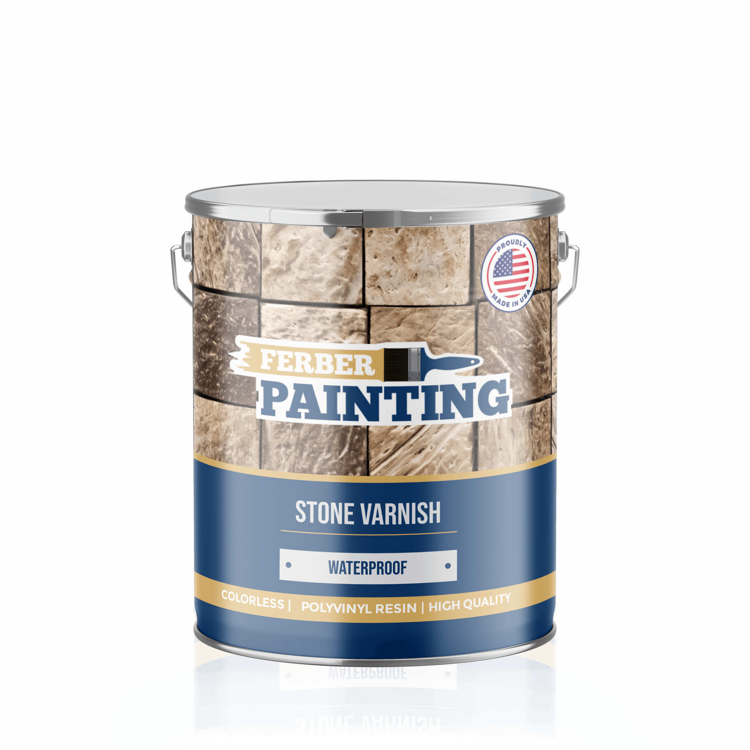 Ferber Painting Stone Varnish steinlakk blank slitesterk