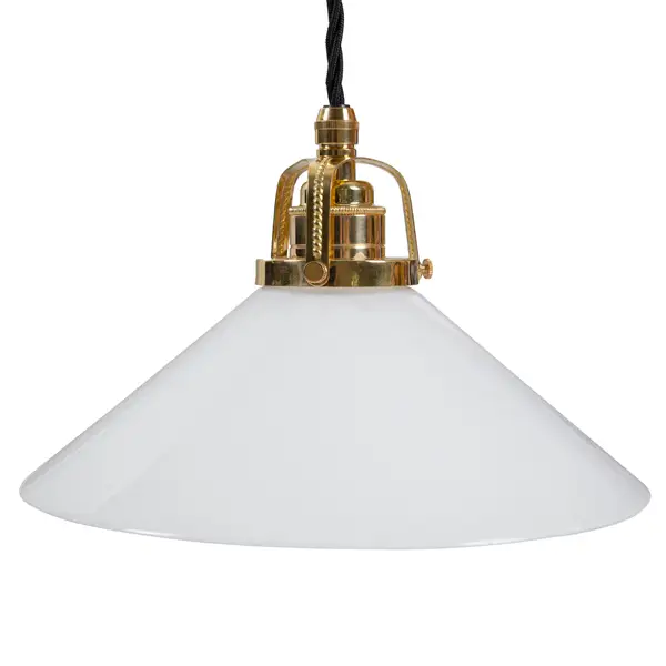 Gysinge Hisslampa pendel opalglass 25 cm messing