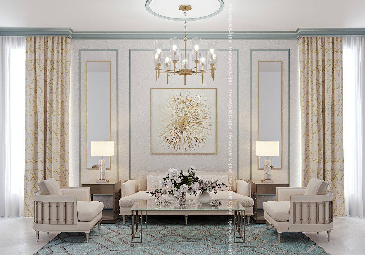 Silk Plaster Versailles 2 flytende tapet gullglans