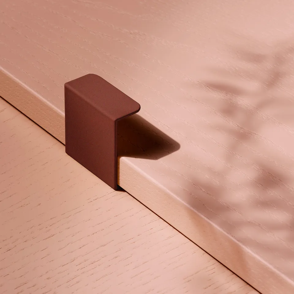Toniton Hide 40 håndtak reddish brown matt metall