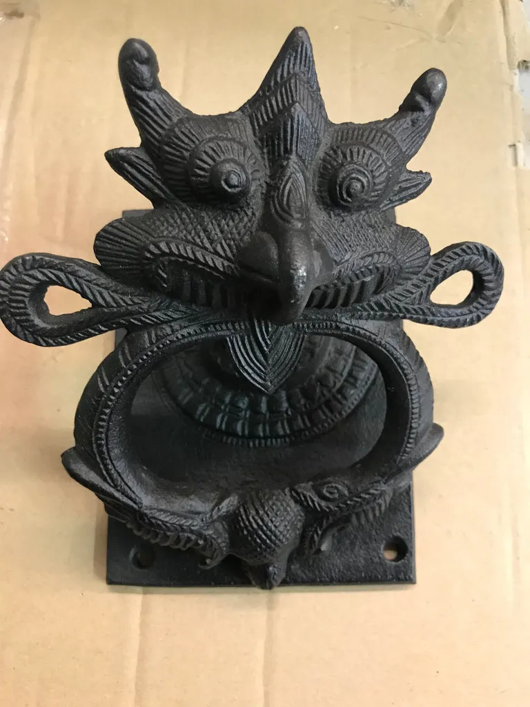 Ovolin Drake dørbanker støpejern 11x14 cm – sort