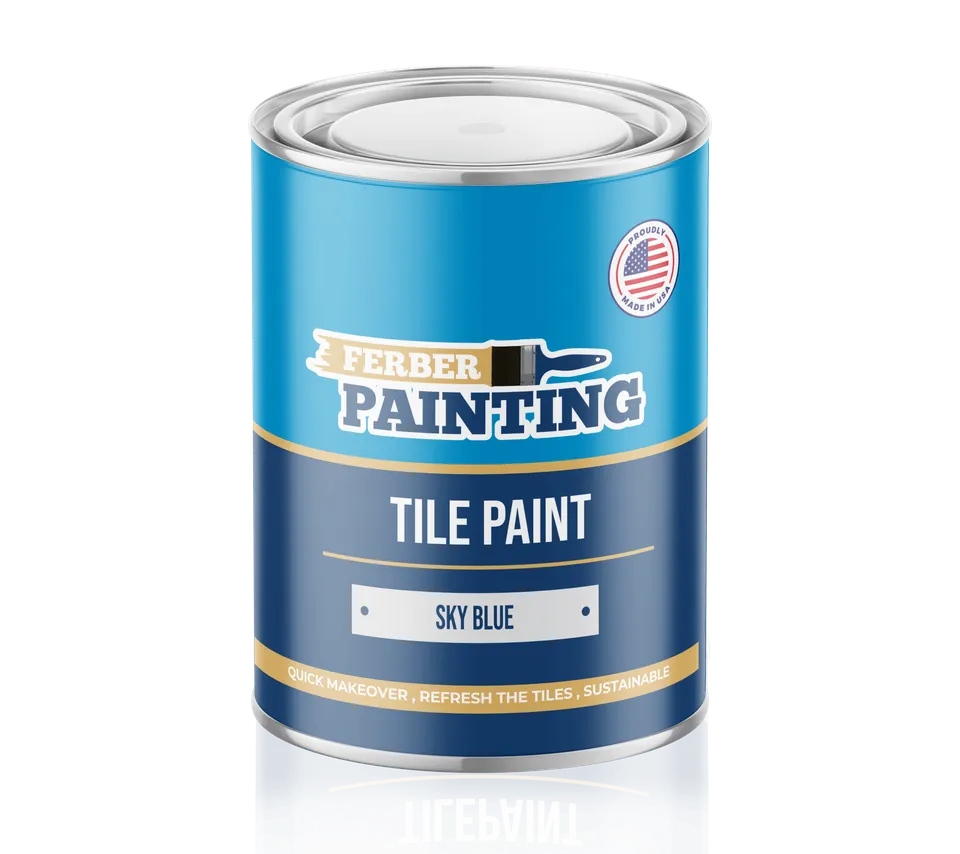 Ferber Painting Tile Paint Sky Blue flismaling lyseblå vaskbar
