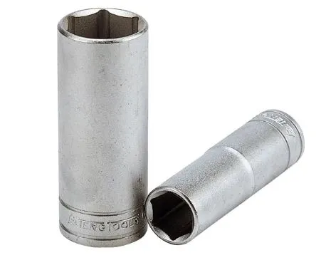 Lang pipe 3/8 sekskant kromvanadium matt