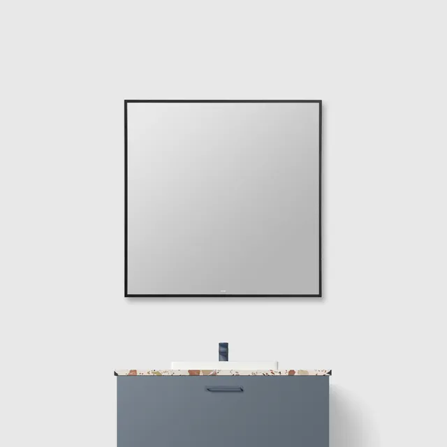 Toniton Frame M4/70 speil 70x70 cm matt svart