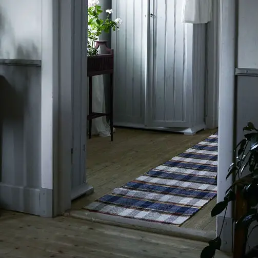 Gysinge Tuskaft trasmatte bomullsmatte 60 cm stripet