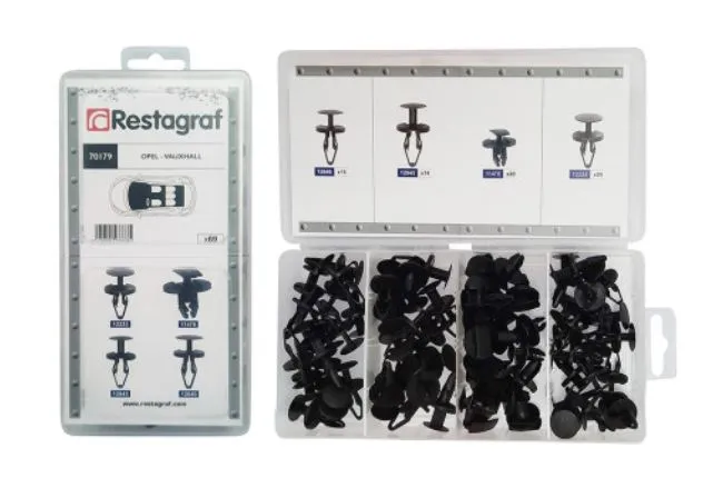 Restagraf 70179 sortimentboks plastnagler Opel-type