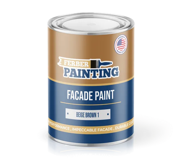 Ferber Painting fasademaling beigebrun 1L matt vaskbar