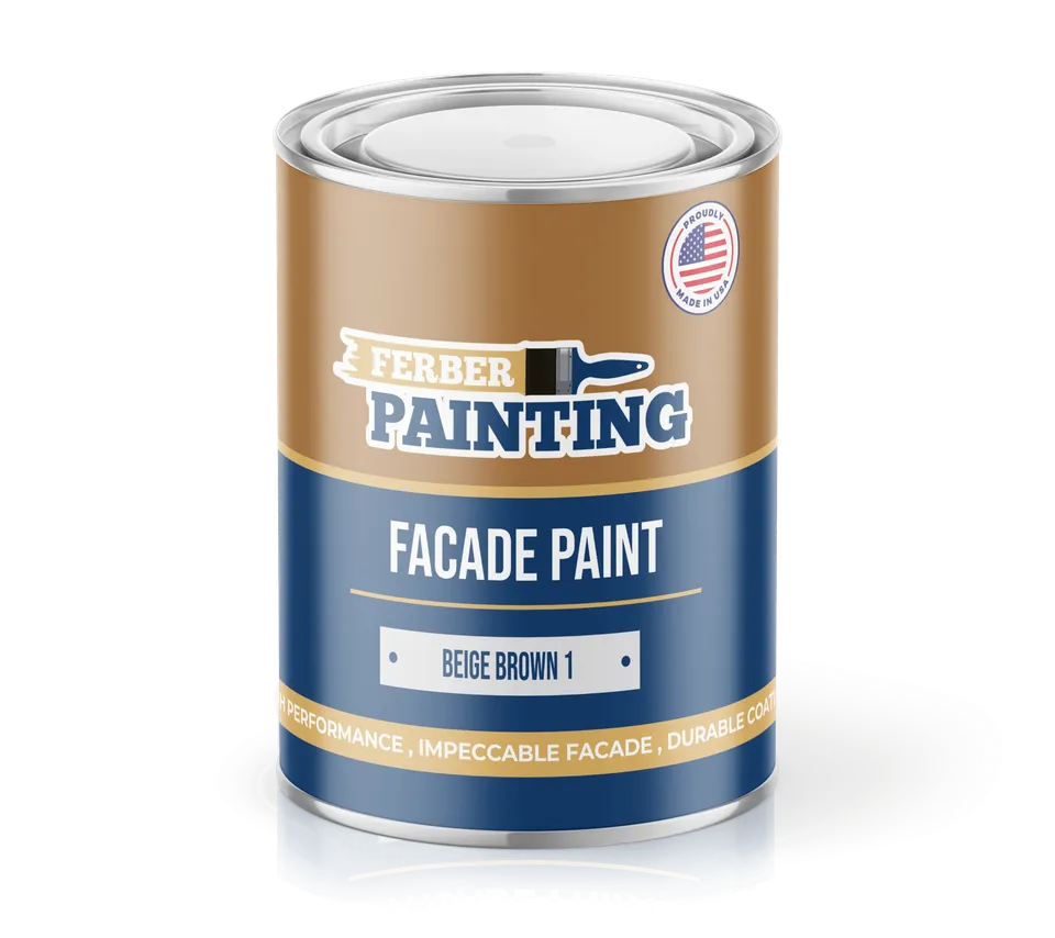 Ferber Painting fasademaling beigebrun 1L matt vaskbar