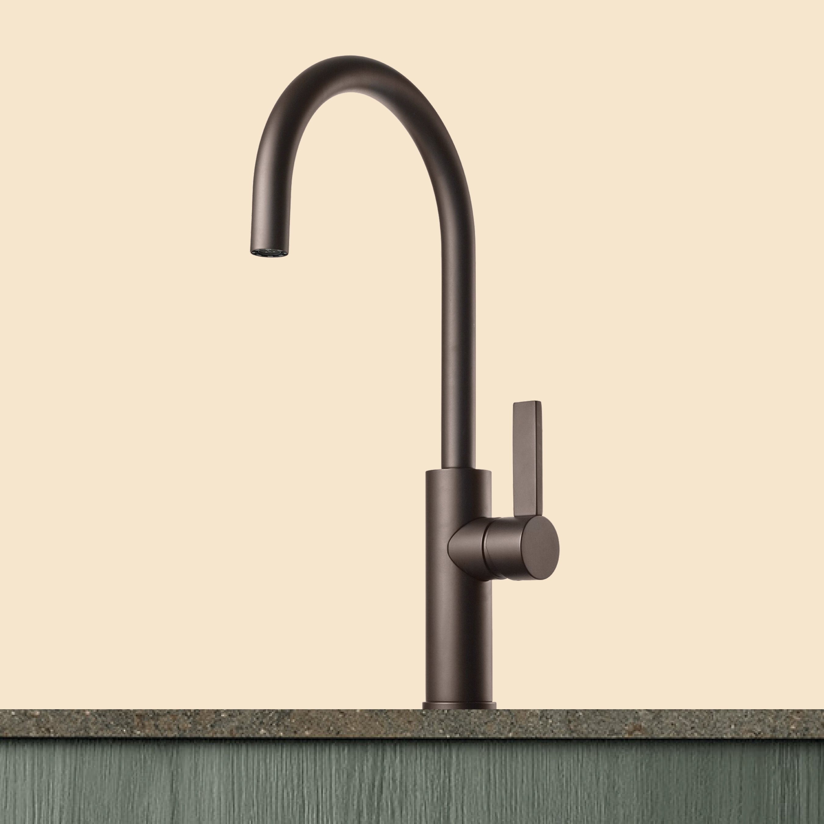 Toniton Arch 02 kjøkkenbatteri bronse oppvask