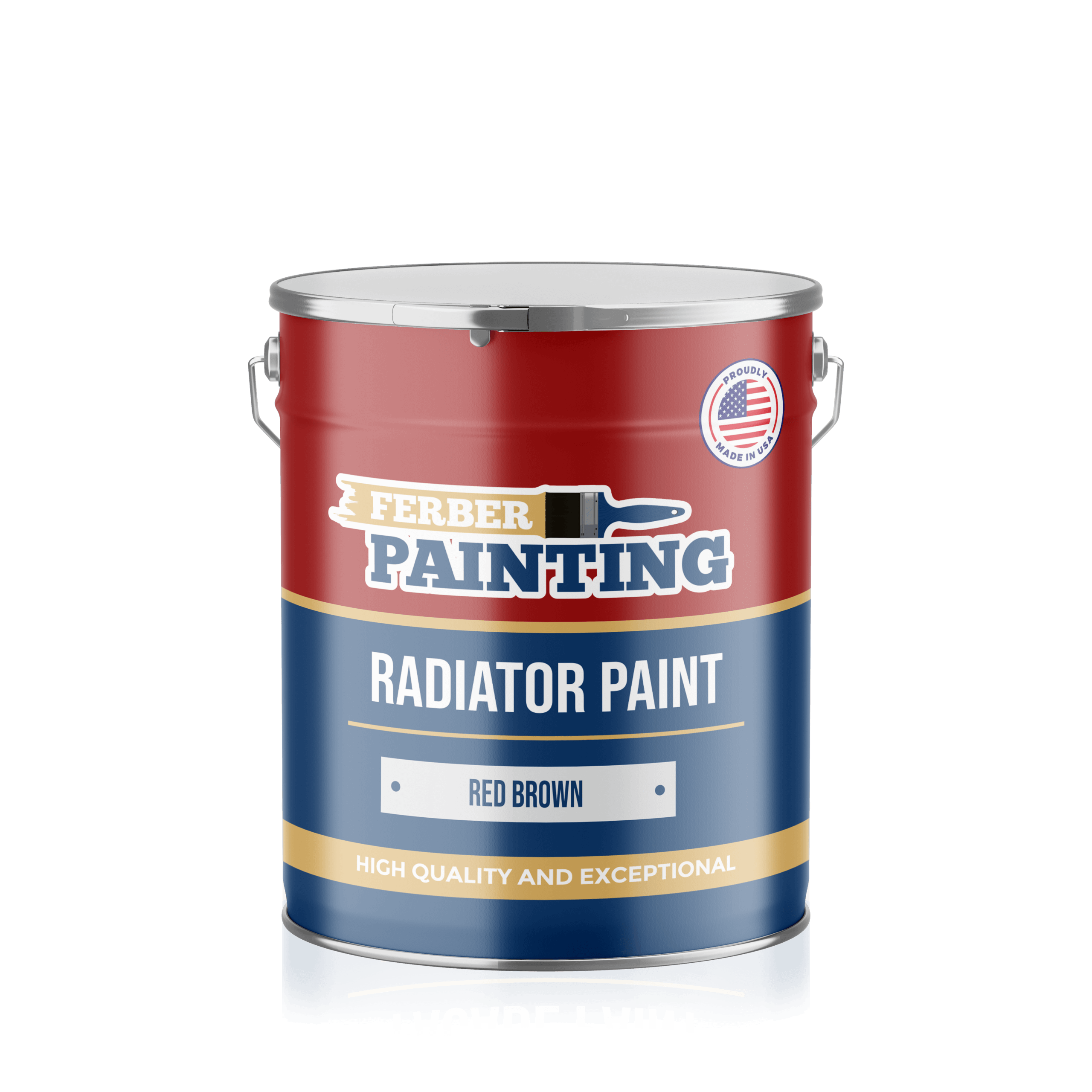 Ferber Painting radiatorlakk rødbrun 1 l varmebestandig