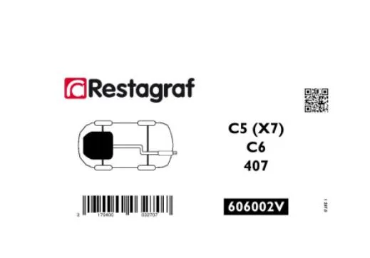 Restagraf 606002V festesett motorskjerm