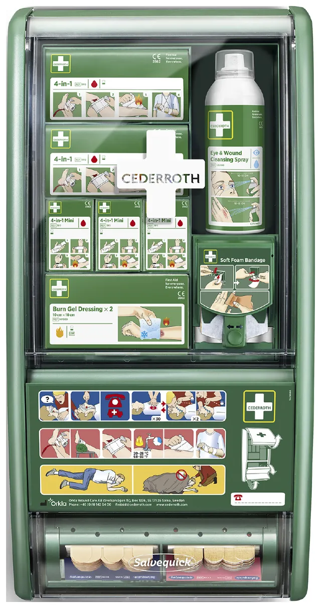 Cederroth 51011030 førstehjelpsstasjon vegg