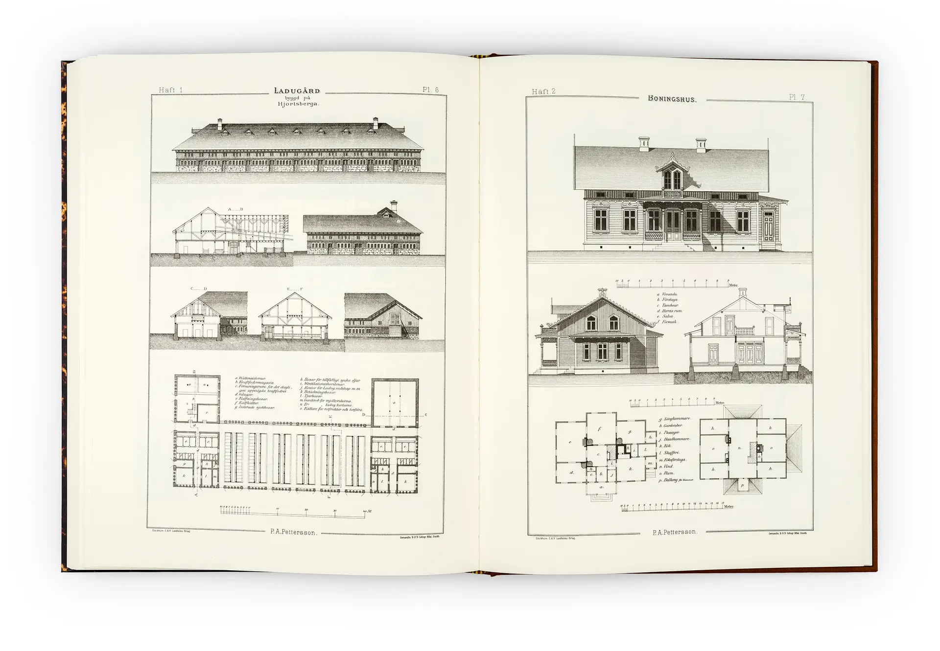 Gysinge Landtmannabyggnader bok reproduksjon 1868