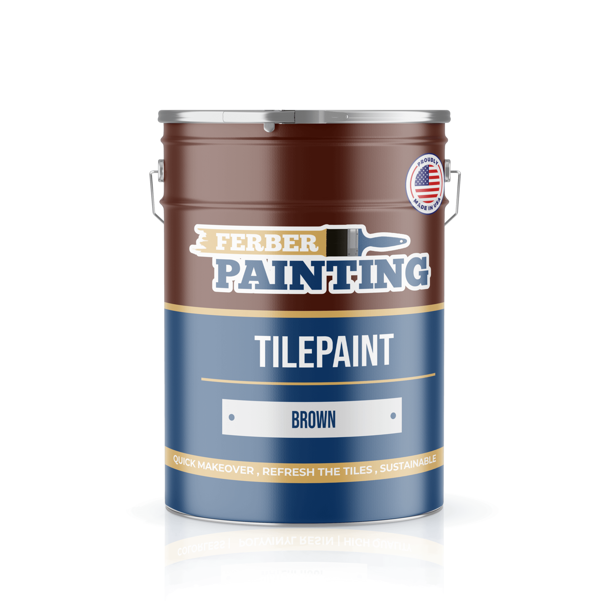 Ferber Painting Tile Paint flismaling brun vaskbar