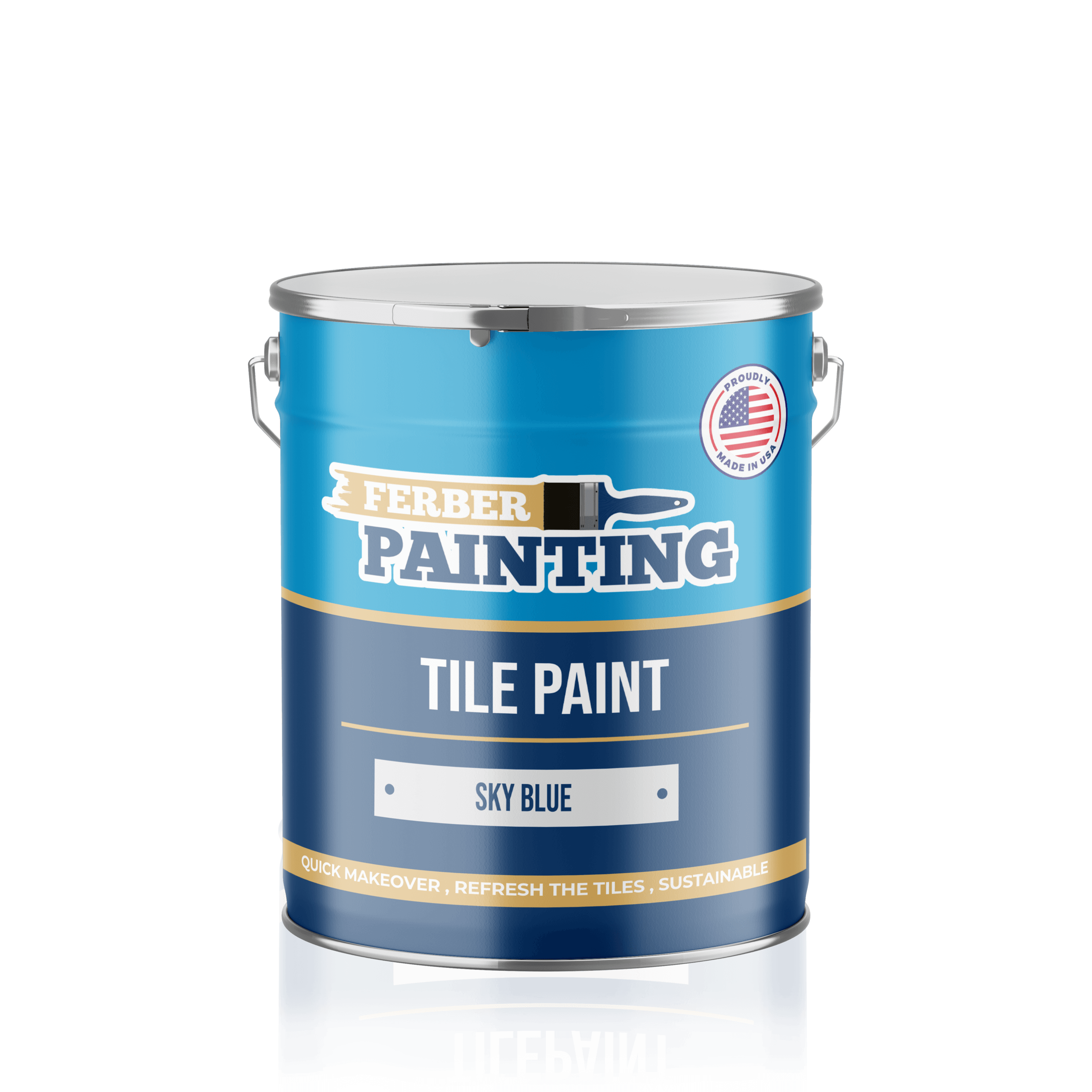 Ferber Painting Tile Paint Sky Blue flismaling lyseblå vaskbar