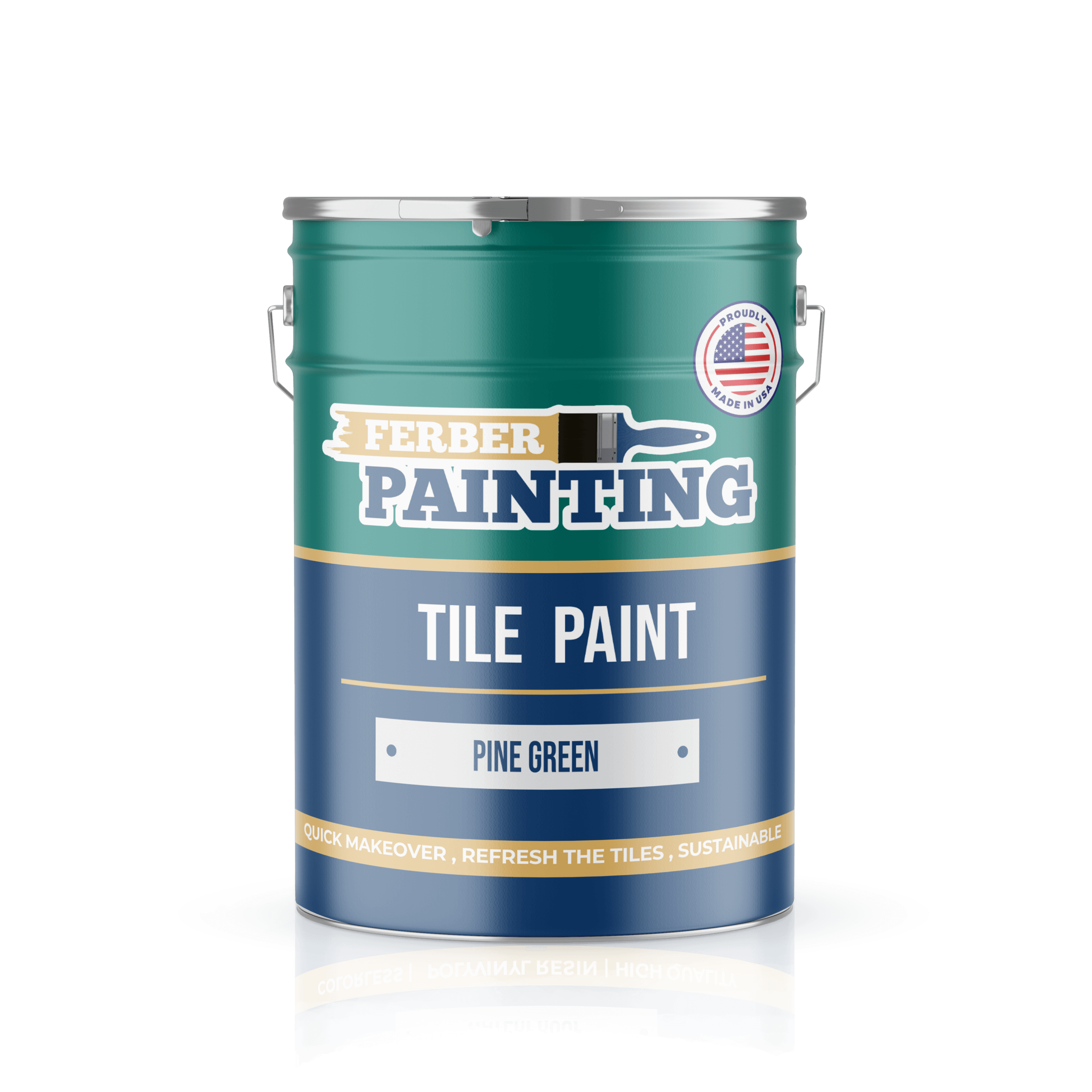 Ferber Painting Tile Paint Pine Green flisemaling furugrønn