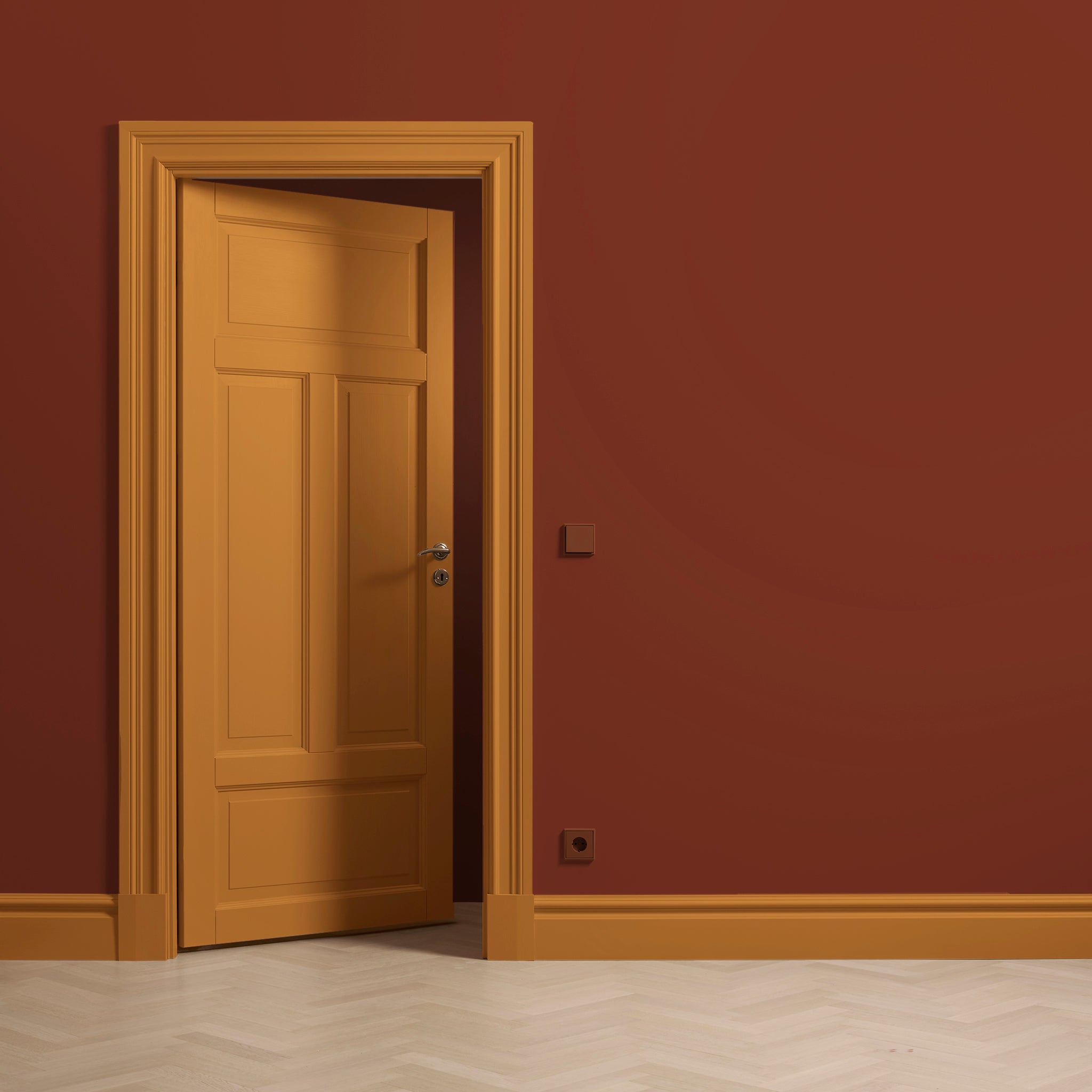 Toniton Ochre 03 snekkermaling halvmatt 750 ml oker