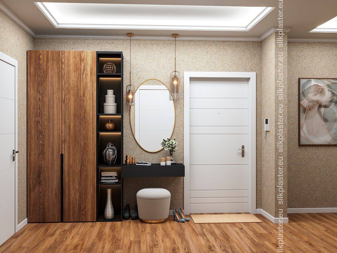 Silk Plaster Prestige flytende tapet pastell med glanspartikler