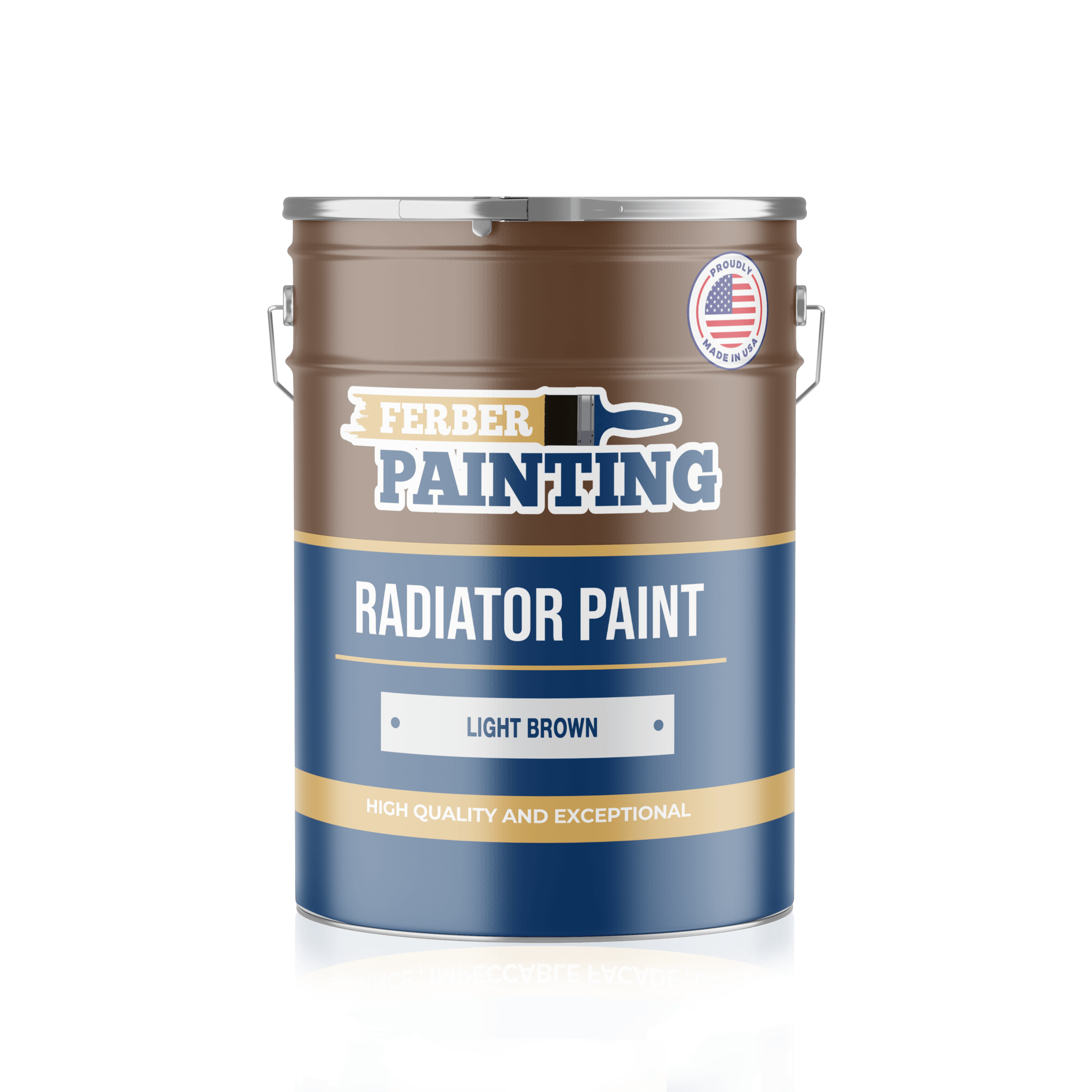 Ferber Painting Radiator Paint Mahogany Brown varm bestandig