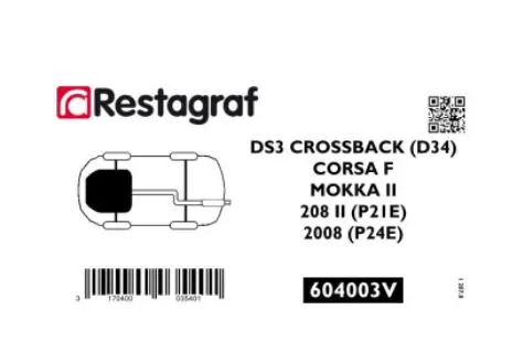 Restagraf 604003V festesett motorskjerm