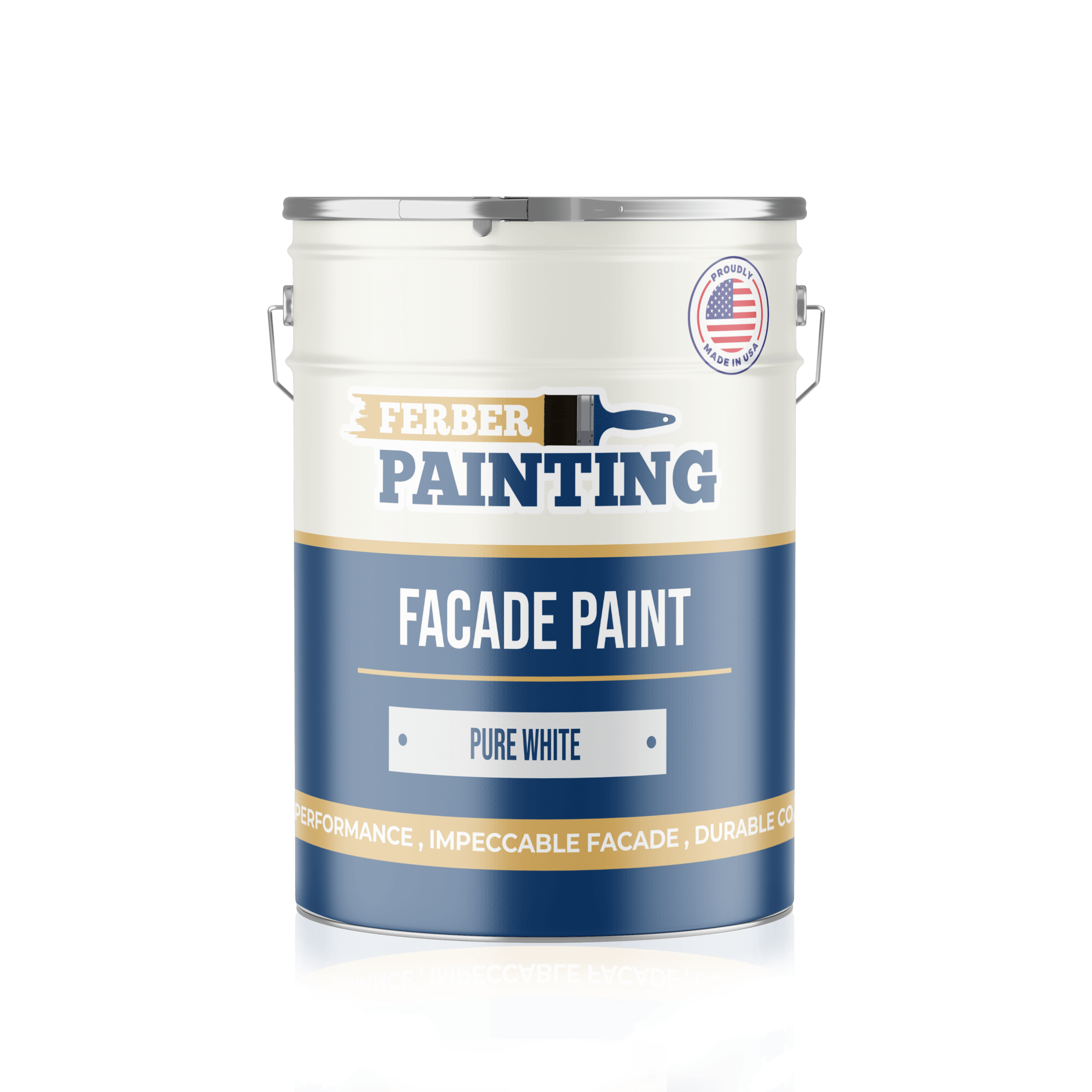 Ferber Painting fasademaling ren hvit 1 l matt