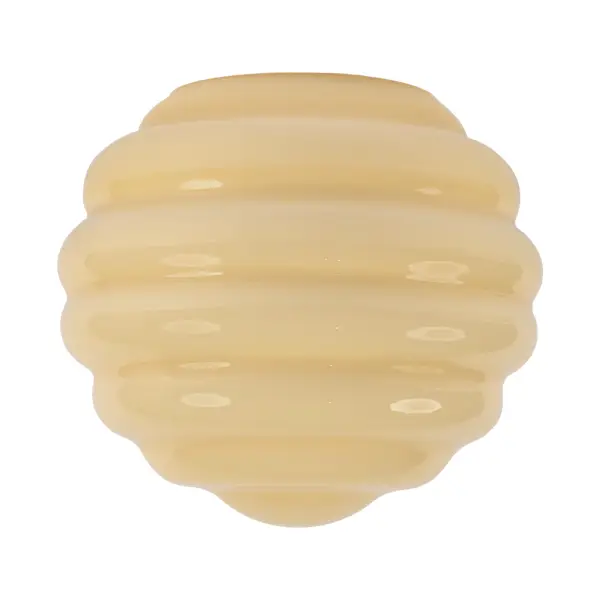 Gysinge Bikupa liten taklampe gul messing lang opalglass