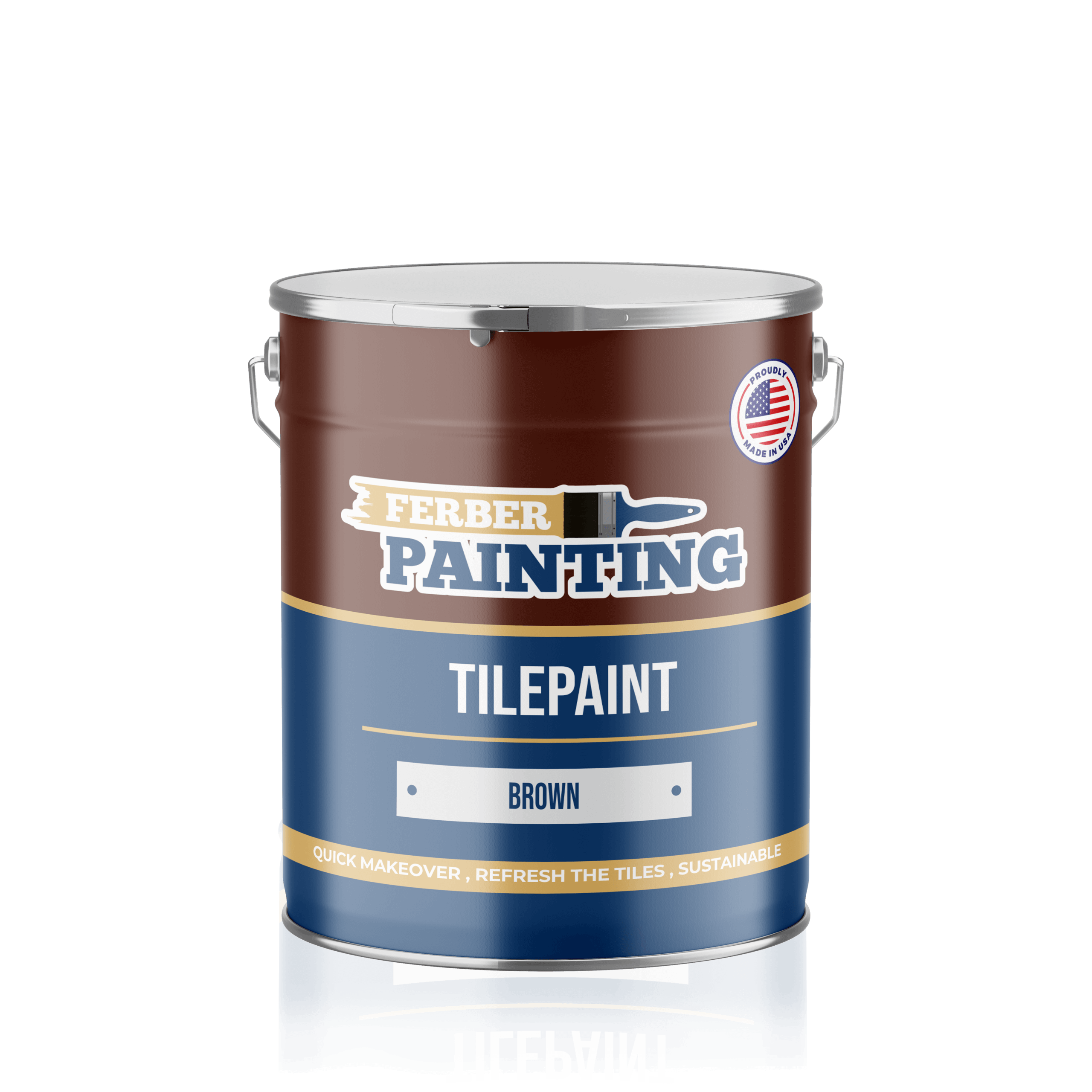Ferber Painting Tile Paint flismaling brun vaskbar