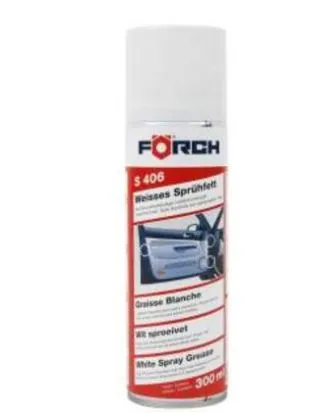 Forch S406 white grease sprayfett 300 ml hvit
