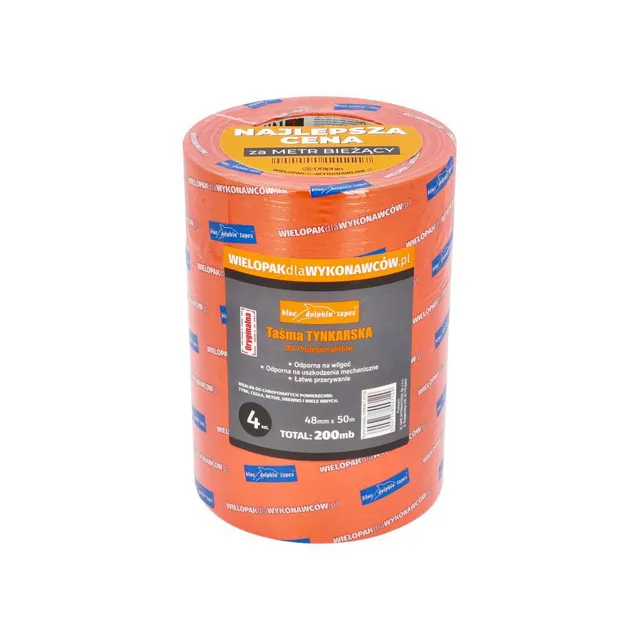 Blue Dolphin pussteip 48mm x 50m 4-pk grov overflate