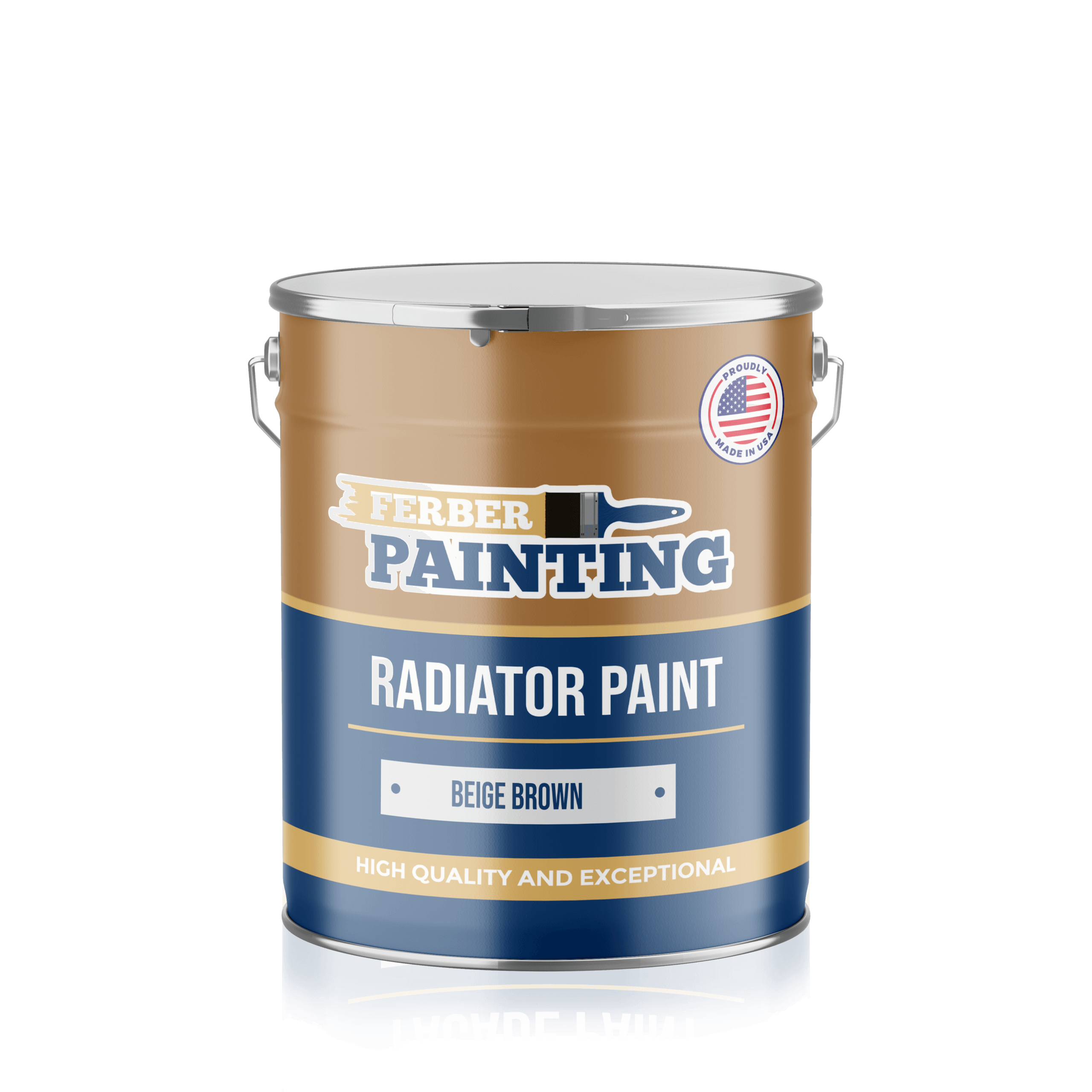 Ferber Painting Radiator Paint radiatormaling beige brown