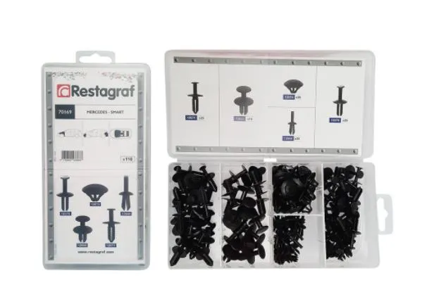 Restagraf 70169 sortimentsboks pynteklips plastnagler