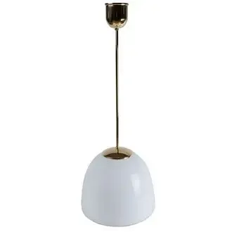 Gysinge Funkislampa Blomster taklampe messing lang opalglass