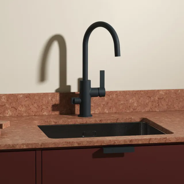 Toniton Arch 02 kjøkkenbatteri uten avstengning matt blå