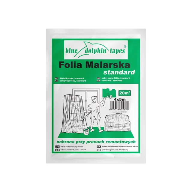 Blue Dolphin Standard malerfolie dekkefolie til maling