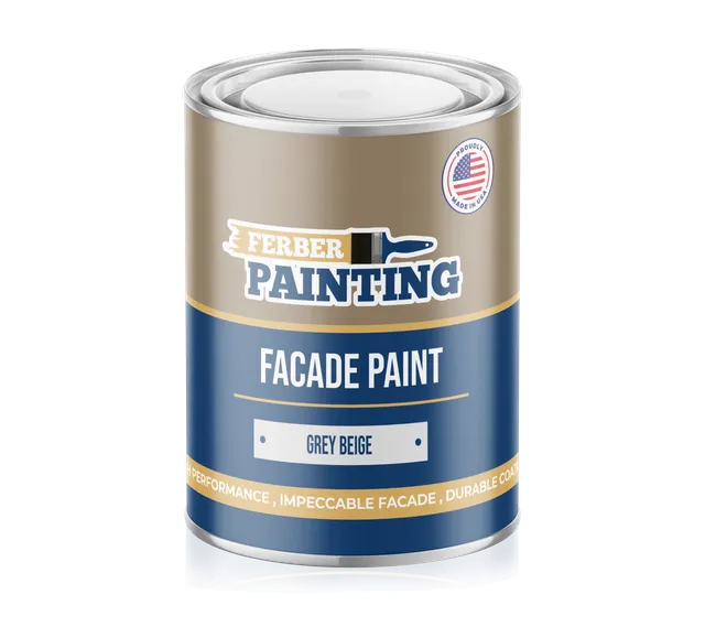 Ferber Painting fasademaling gråbeige matt utendørs